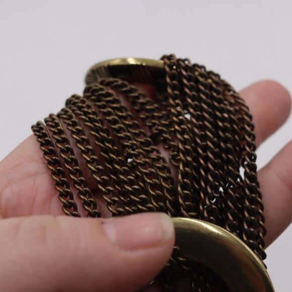 Calvin Klein Gold Tone Chain Belt Y2K 44" - Picture 5 of 8